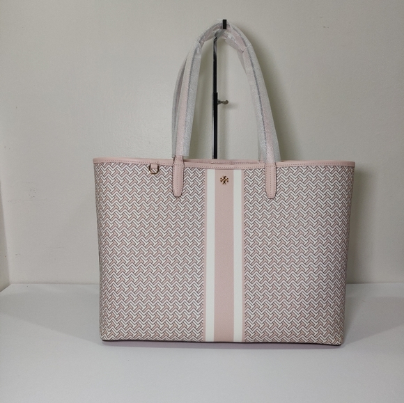 Tory Burch Handbags - NWT TORY BURCH T Zag Tote 64206 Dusted Blush